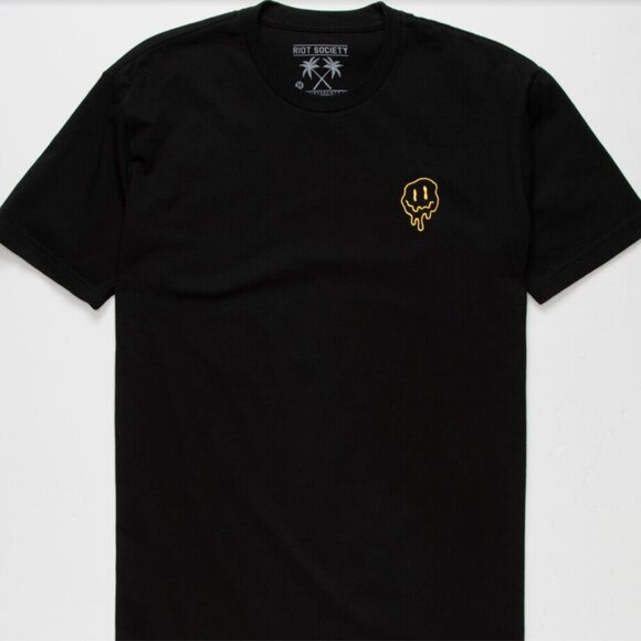 riot society Other - RIOT SOCIETY Melting Smile Embroidered Mens T-Shirt